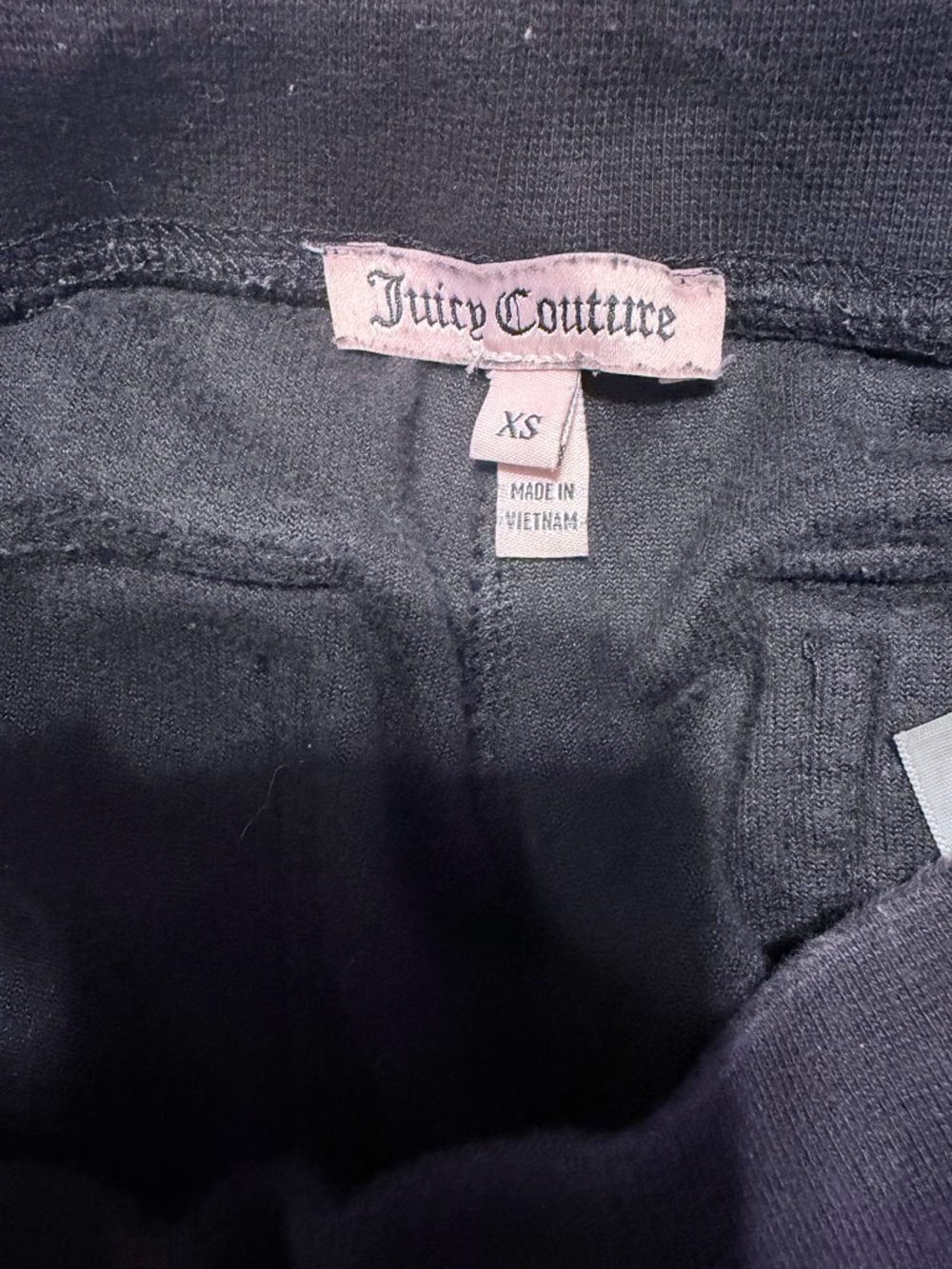 Juicy Couture Black Velour Track Jacket & Joggers Set with Gold Hardware - Picture 7 of 7